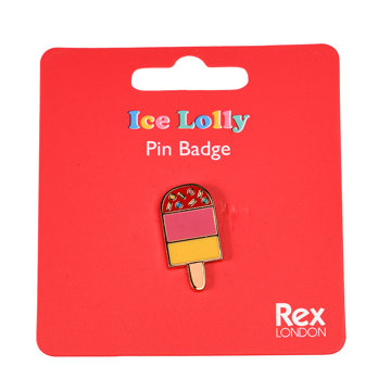 badge à épingle sucette glacée