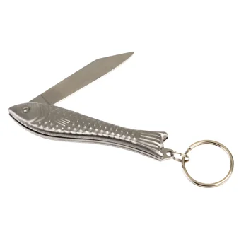 fish shaped pocket knife keyring - spirit of adventure fish shaped pocket knife keyring - spirit of adventure