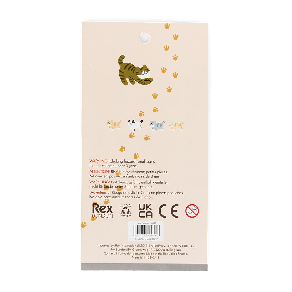 3d puffy stickers - cats