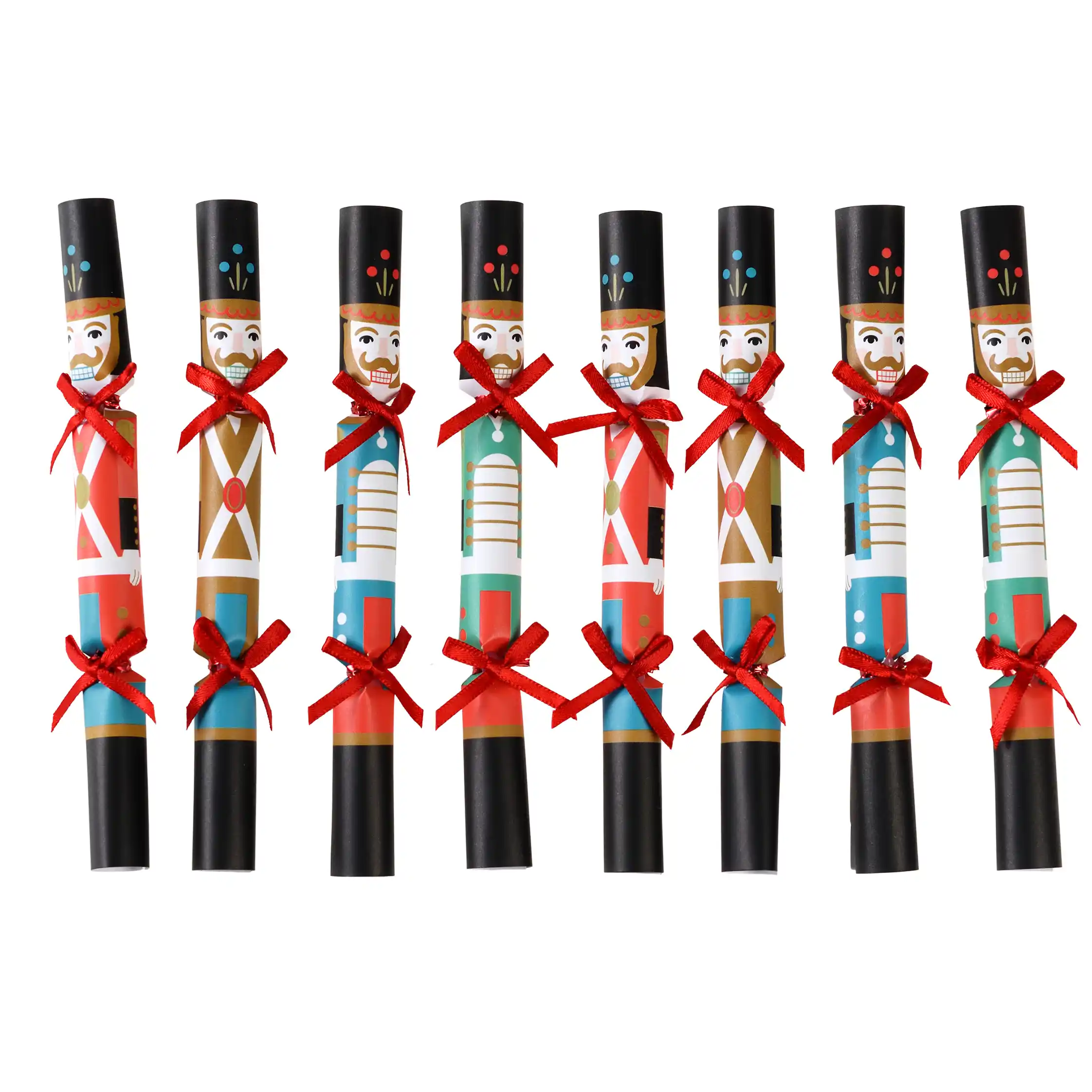 mini christmas tree decorations (pack of 8) - nutcracker soldier