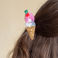 hair claw clip - ice cream