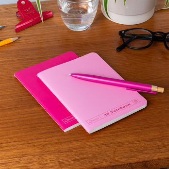 carnets a6 (lot de 2) - roses