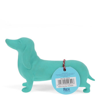 giant sausage dog eraser - turquoise