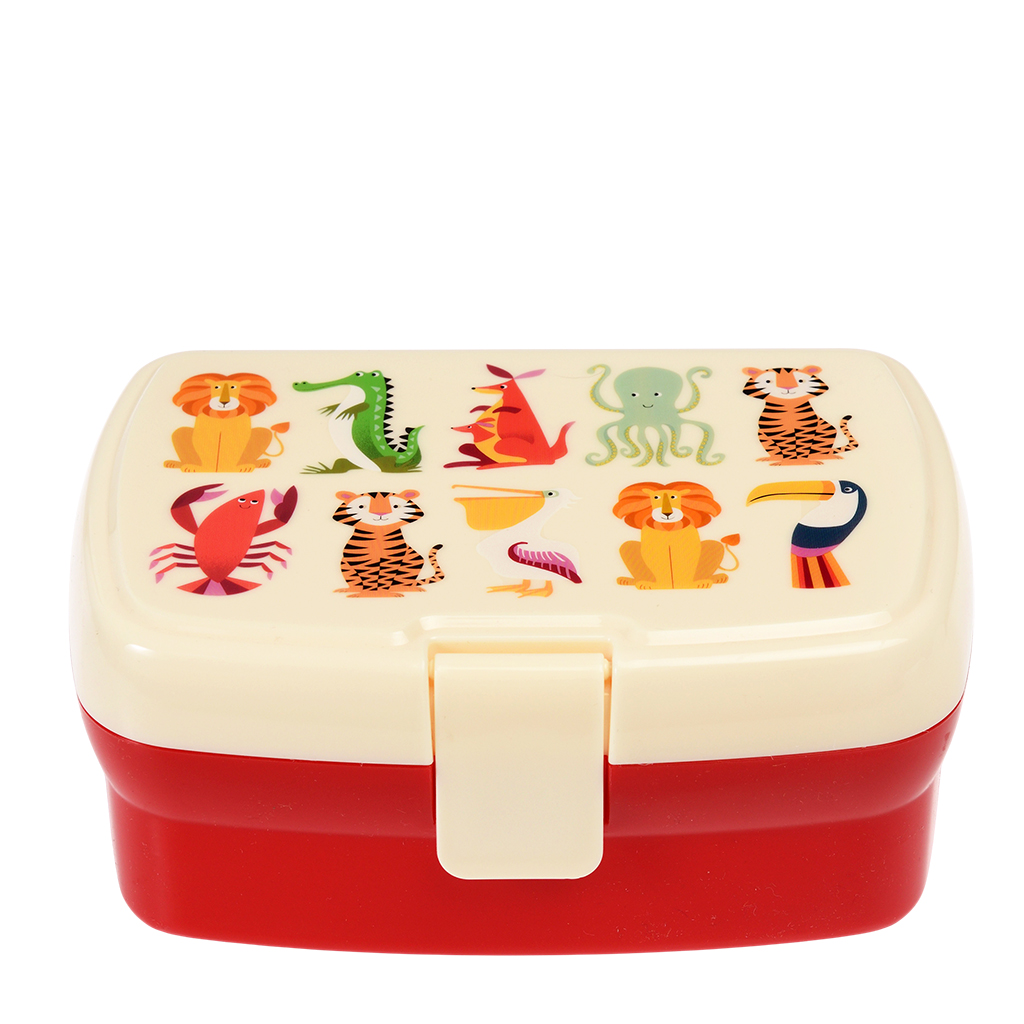 lunchbox mit herausnehmbarem fach colourful creatures