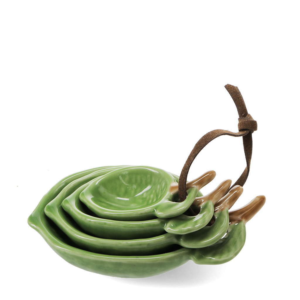 cuillères doseuses en céramique (lot de 4) - citron vert