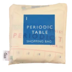 sac à provisions pliable recyclé periodic table