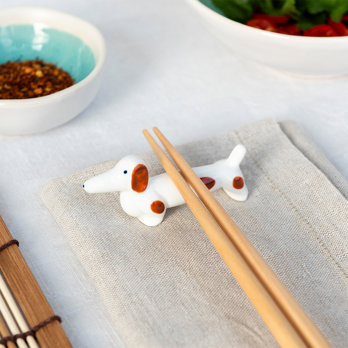 chopstick rest - sausage dog