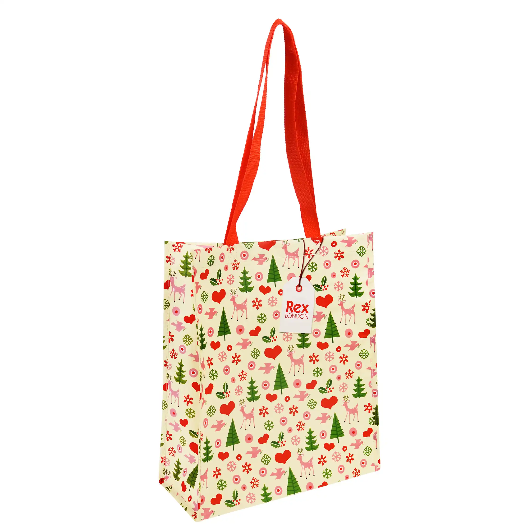 rex london recycled shopping bag - 50's christmas