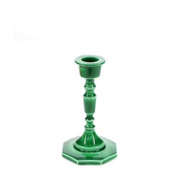 emaille-kerzenständer (13 cm) – dunkelgrün