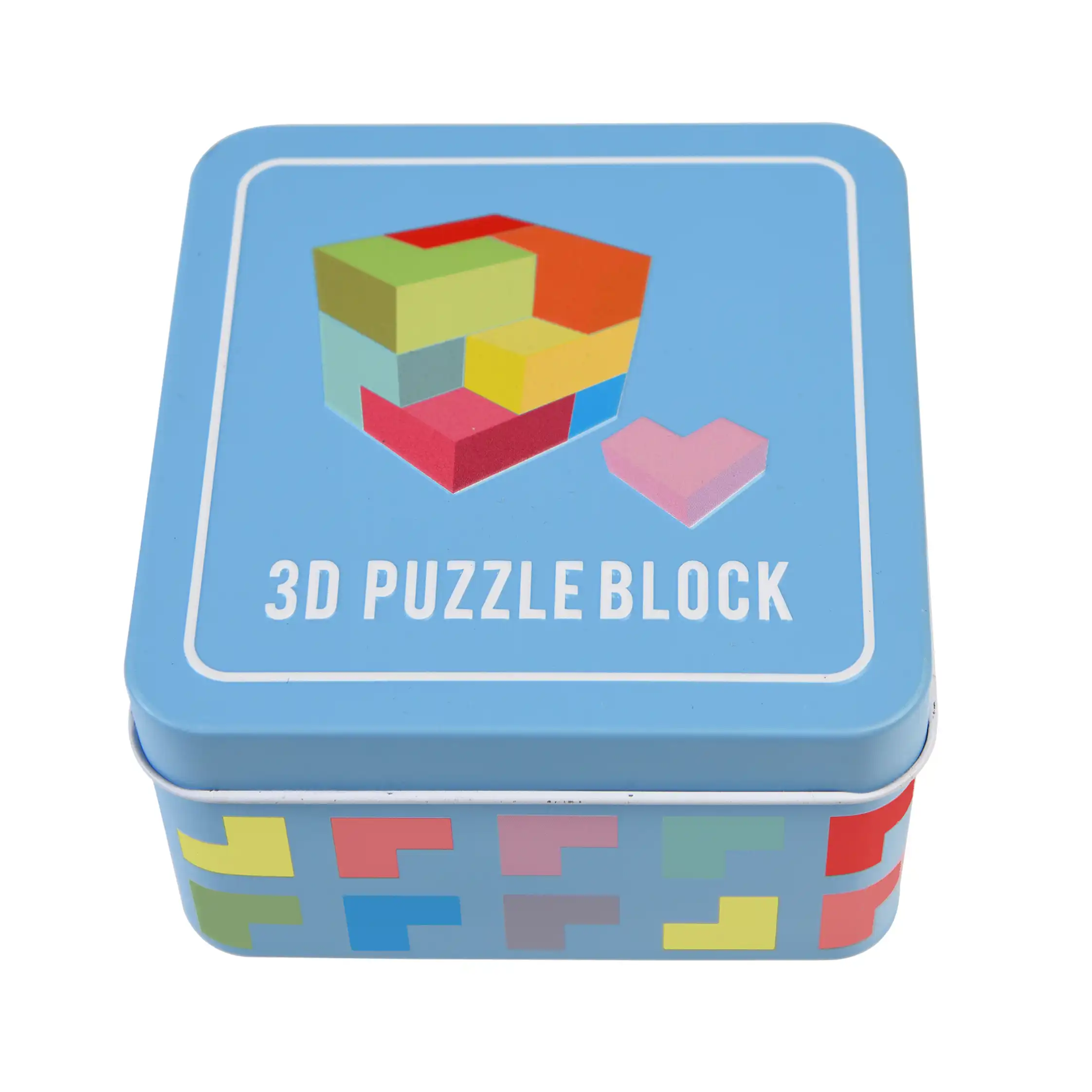 puzzle madera 3d en una lata