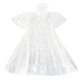 emergency rain poncho - blue box