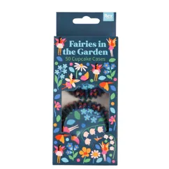 cupcake cases (pack of 50) - fairies in the garden