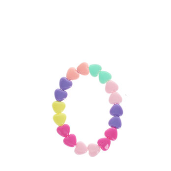 multicolour bracelet - hearts