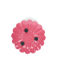 emaille-kerzenhalter mit flachem tropfschutz in blumenform - lebhaftem pink