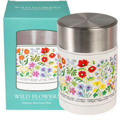 suppenthermos aus edelstahl wild flowers