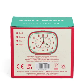 retro alarm clock - red retro alarm clock - red