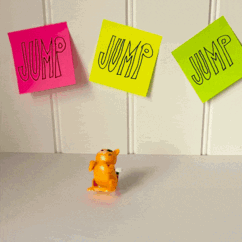 wind-up jumping animal toy - cat