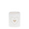 glossy ceramic tealight holder - heart