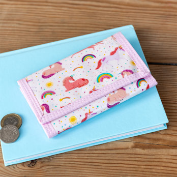 children's wallet - unicorn