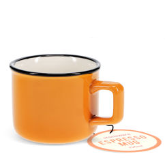 stoneware espresso mug 125ml - orange