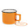 stoneware espresso mug 125ml - orange
