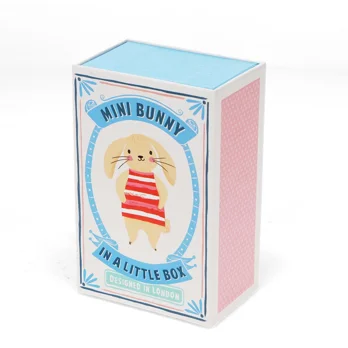 mini bunny in a little box - soft toy mini bunny in a little box - soft toy