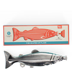 flasque en acier inoxydable en forme de poisson - spirit of adventure
