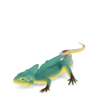 jouet réaliste de lézard à double couronne