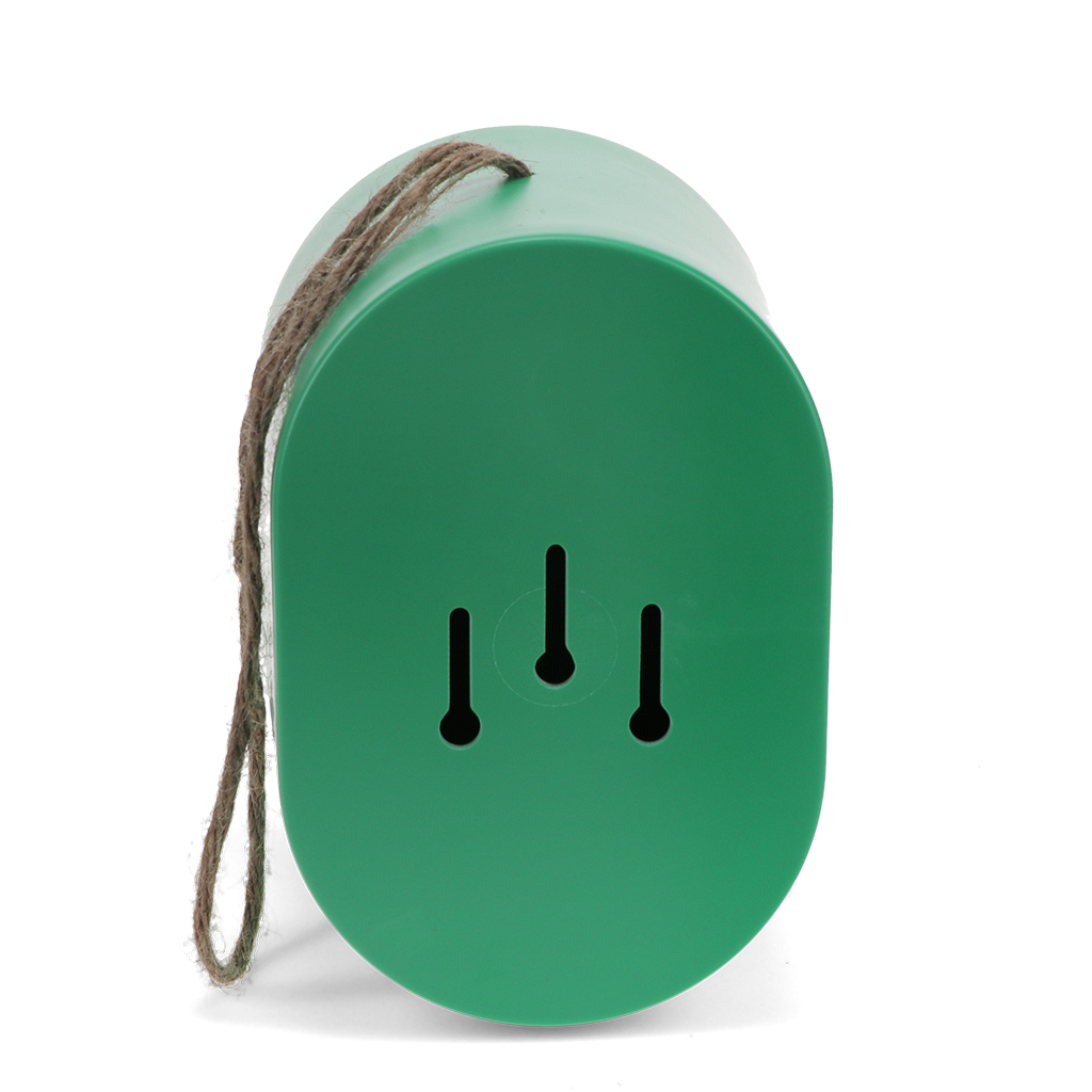 oval bamboo fibre birdhouse - green