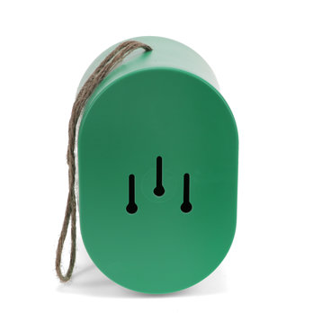 oval bamboo fibre birdhouse - green