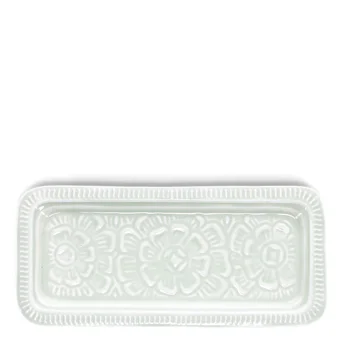 enamel trinket tray - light grey enamel trinket tray - light grey