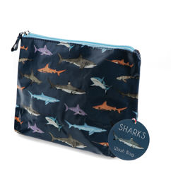 children's wash bag - sharks