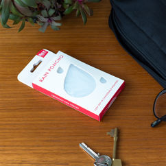 poncho de pluie d'urgence - boîte rouge