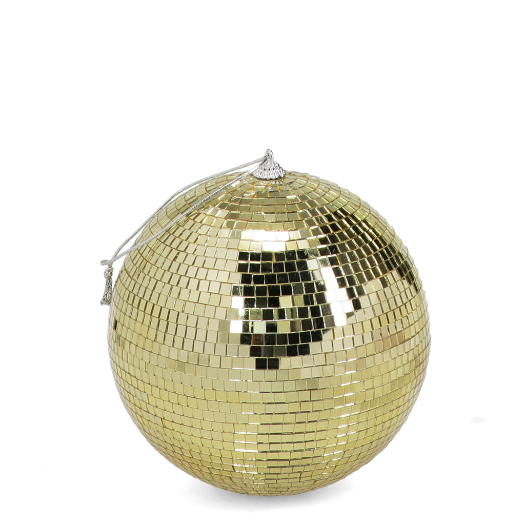 hanging disco ball (15cm) - gold