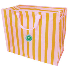 xxl-tasche – rosa/orange gestreift