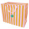 xxl-tasche – rosa/orange gestreift