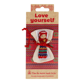 worry doll with bag - love yourself