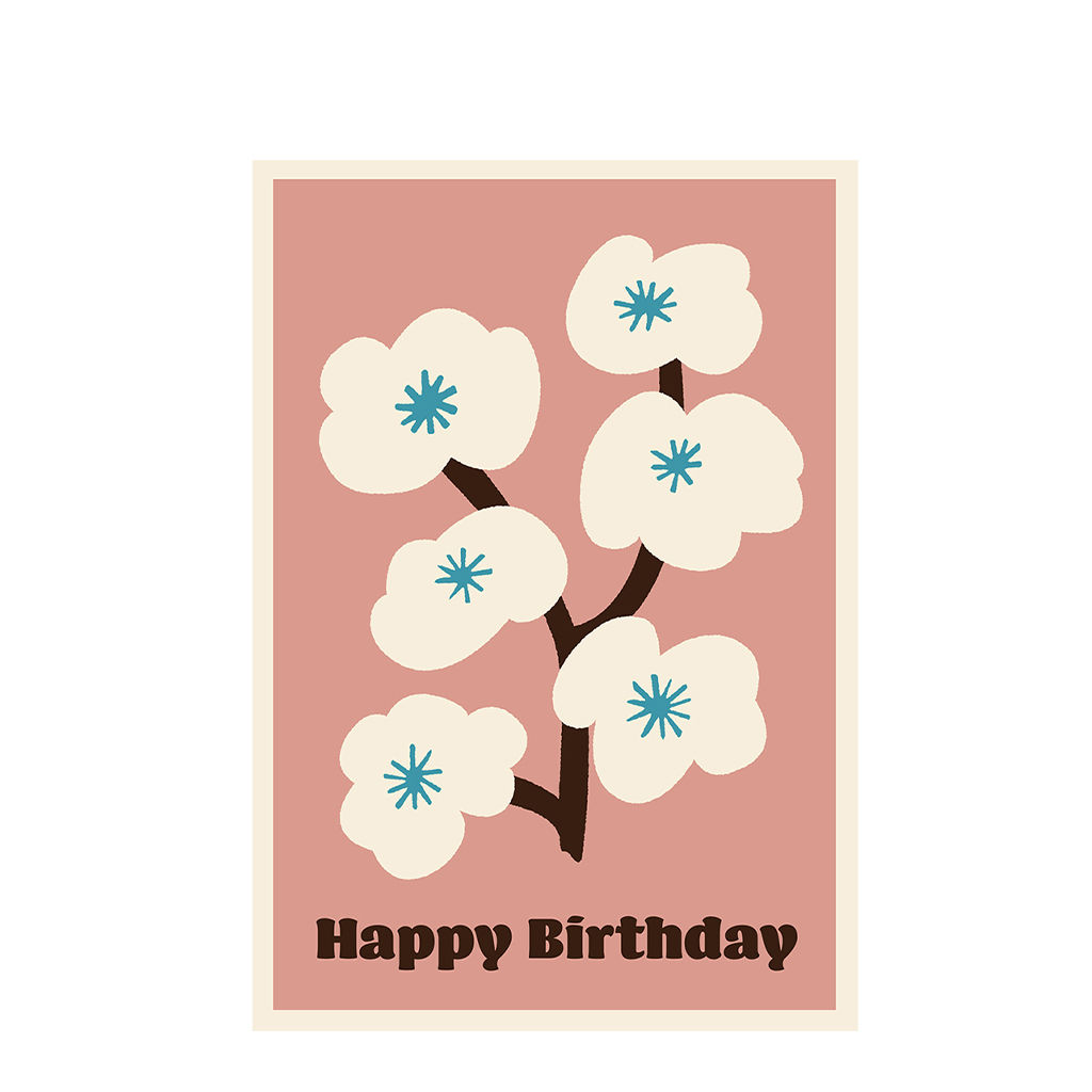 birthday card - blossom tree