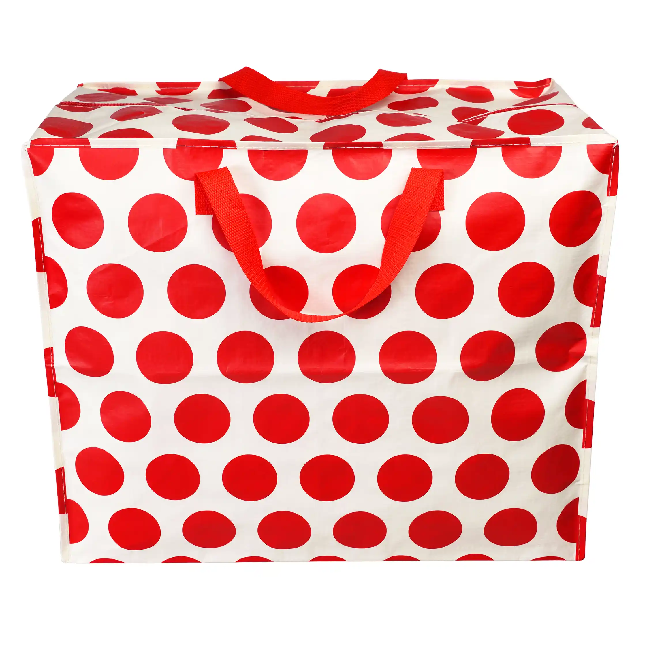 jumbo storage bag - red on white spotlight