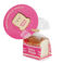 bread erasers (3 slices) - tasty bread (pink)