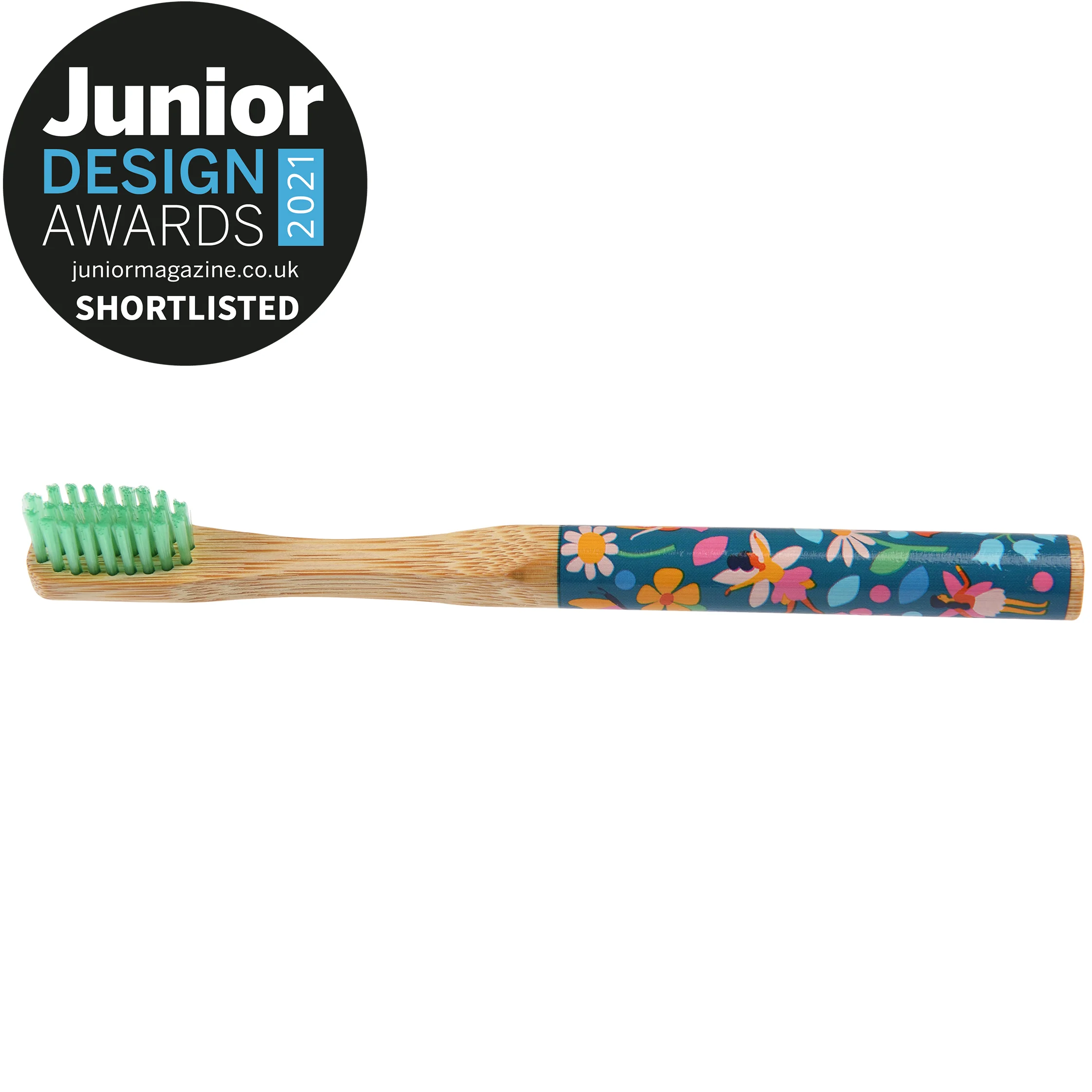 children's bamboo toothbrush - fairies in the garden