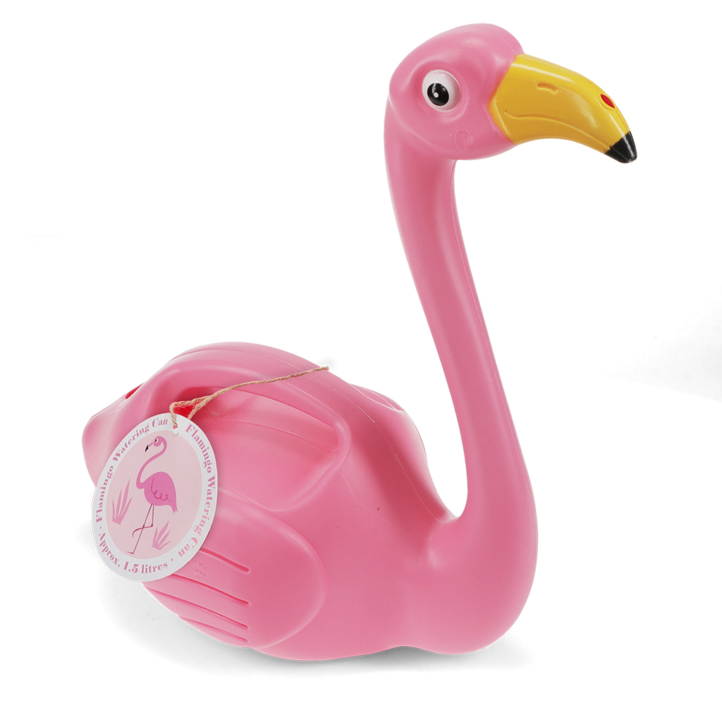 watering can (1.5ltr) - flamingo