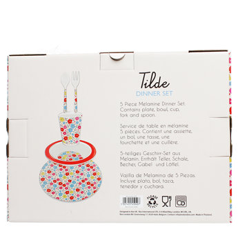 service de table enfant en mélamine (5 pièces) - tilde