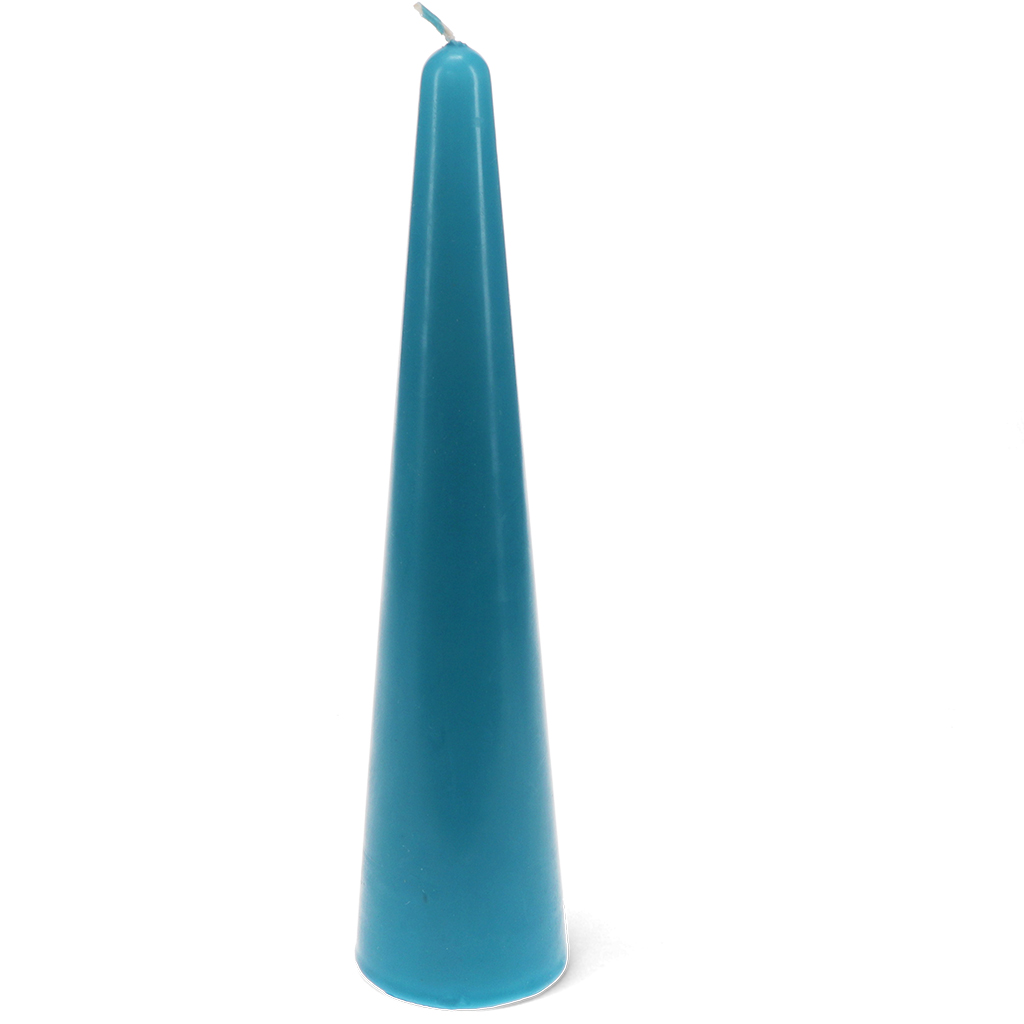 tall cone candle - dark blue