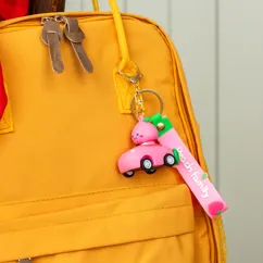keyring bag charm - peach keyring bag charm - peach