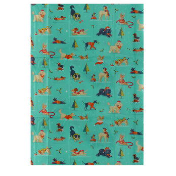 seidenpapier (6 bögen) - festive friends