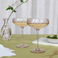 verres à cocktail coupe festonnée 250ml (lot de 2) - rose