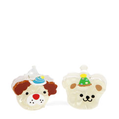 mini hair claw clips (set of 2) - party dogs