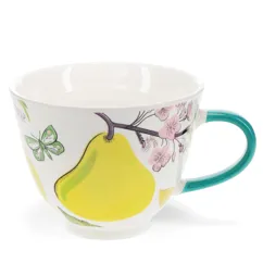 new bone china mug 550ml - pear
