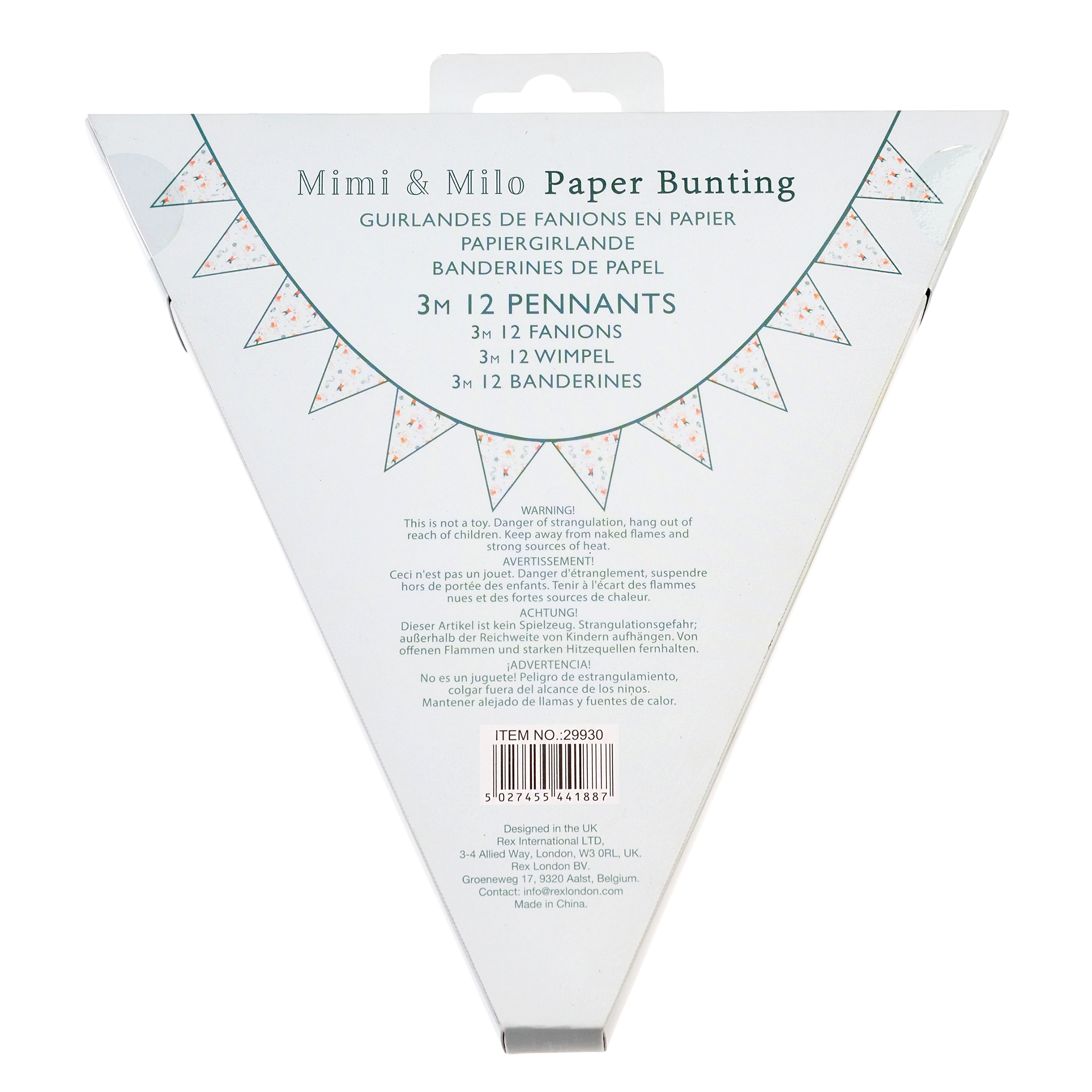 paper bunting (3 metres) - mouse ballet